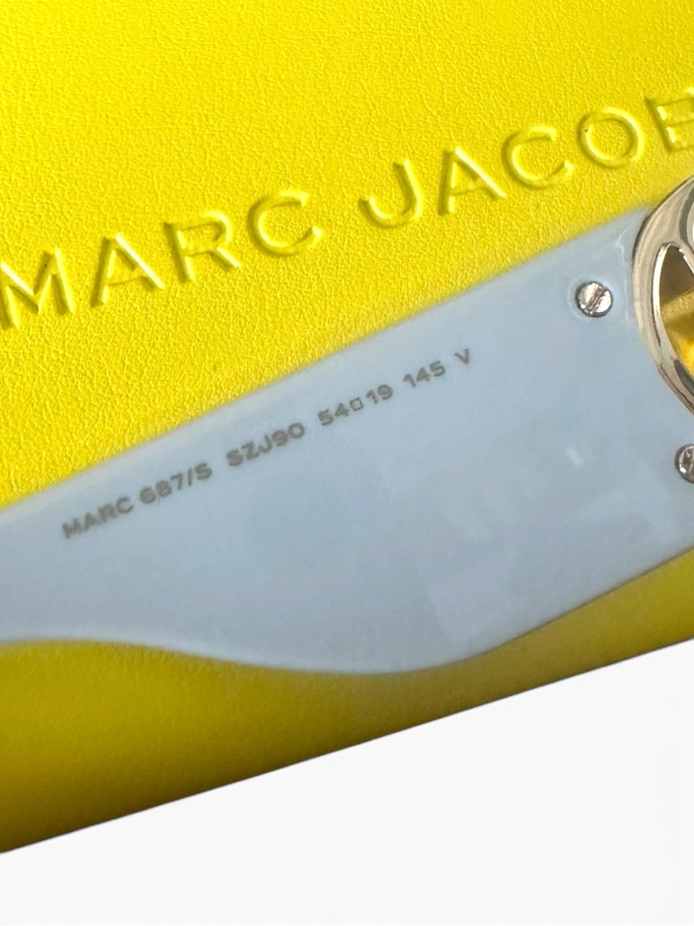 Marc Jacobs MARC 687/S White Geometric Sunglasses w/ Case SZJ/9O - Picture 7 of 9